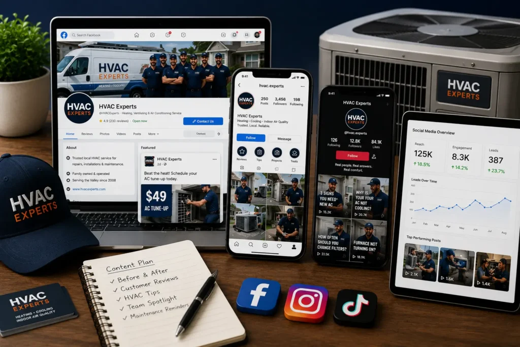 hvac lead from social media