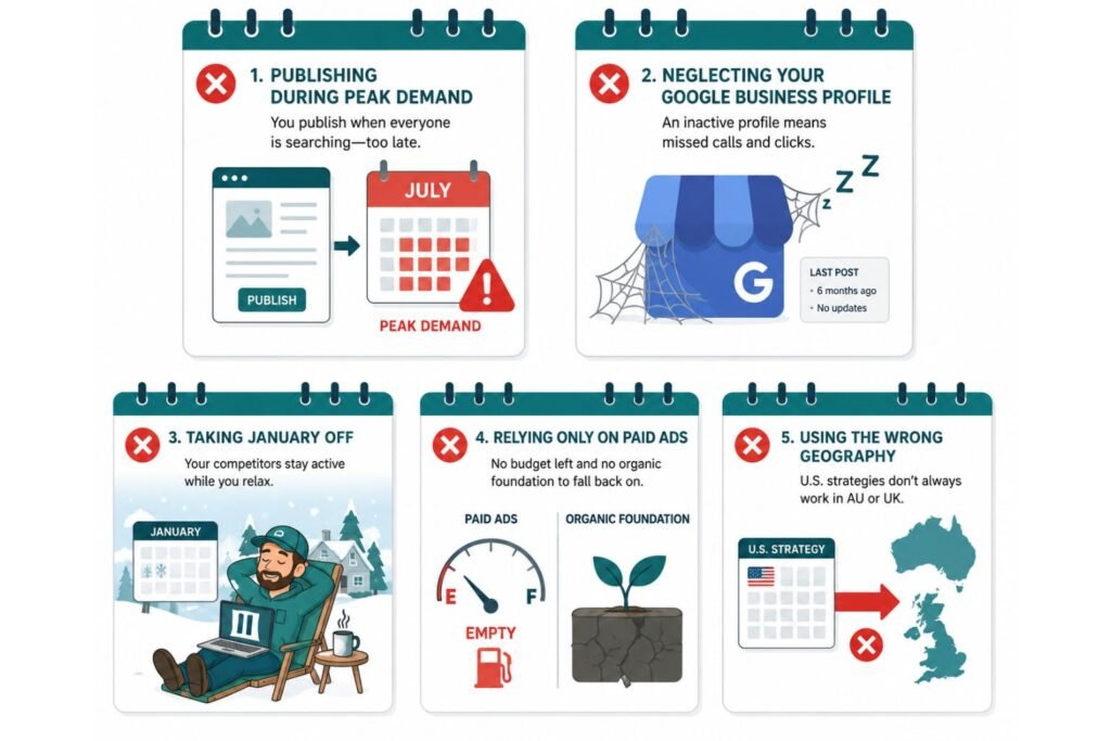 5 Seasonal SEO Mistakes