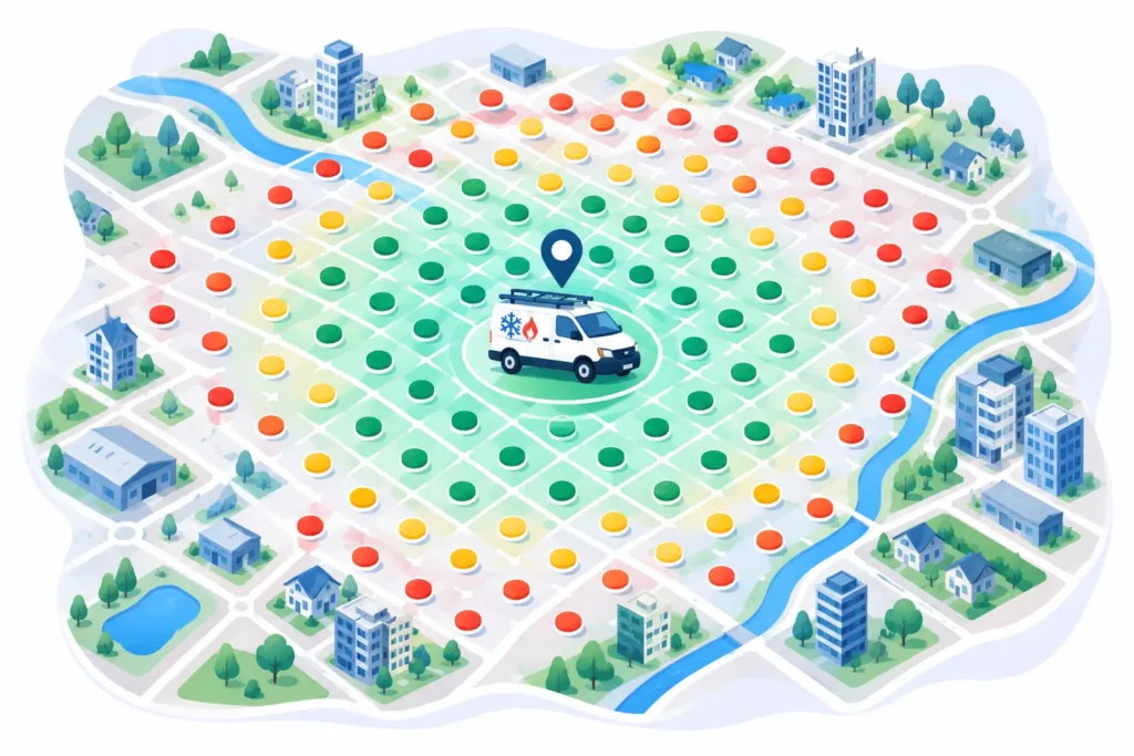 GeoGrid for HVAC local SEO
