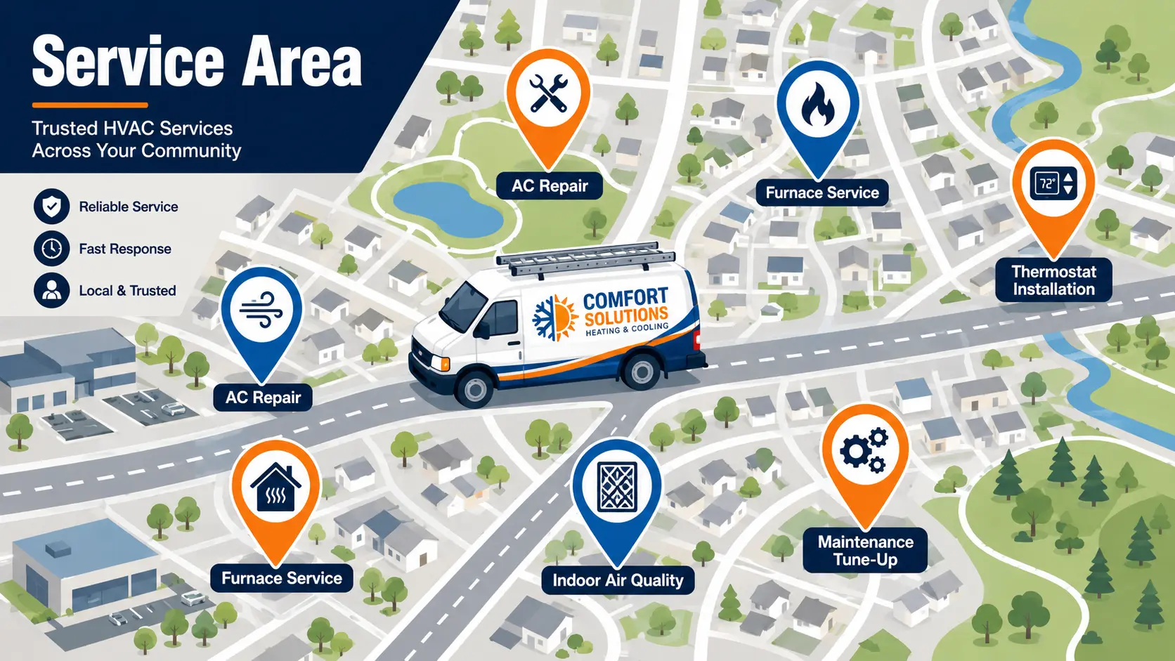 HVAC Service Area Pages